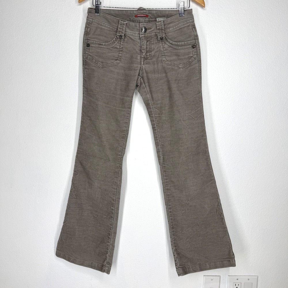 Unionbay Vintage Womens Y2K Corduroy Bootcut Low Rise Stretch Pants Size 1 Indie